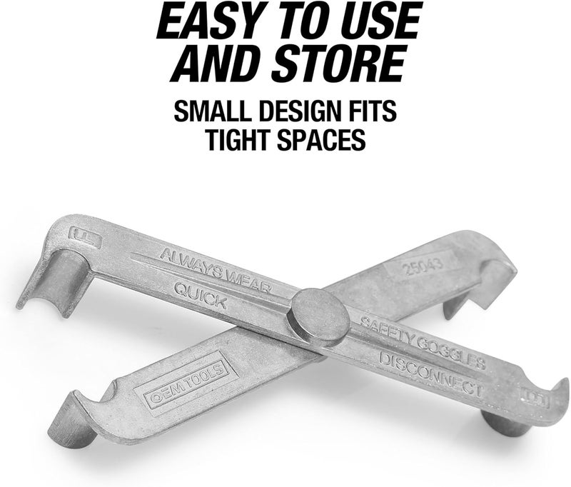 OEMTOOLS 25043 Fuel Line Disconnect Tool, For Releasing 5/16" and 3/8" Quick Connect Fuel Lines, Scissor-Style Design, Compatible with GM, Ford, Chrysler, and Mazda Vehicles - Image 4