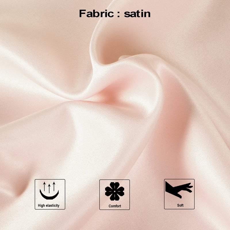 NTBAY Zippered Satin Pillow Cases for Hair and Skin  Luxury Standard Hidden Zipper Pillowcases Set of 2  20x26 Inches  Pink - Image 2