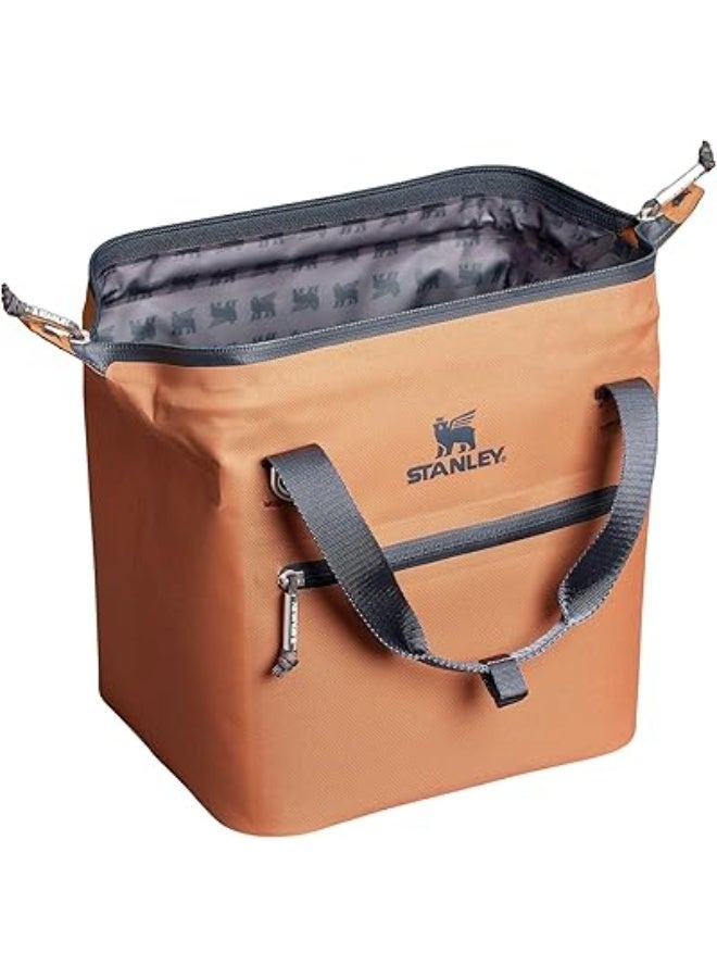 Stanley All Day Julienne Mini Cooler Bag & Insulated Lunch Tote | 7.4 QT (10 Can) Portable Soft Cooler with Leak-Proof Liner | Unique "Doctor's Bag" Hinge Top Design | Made from 100% Recycled Polyester | for Picnics, Hikes, Beach & Commute - Image 2