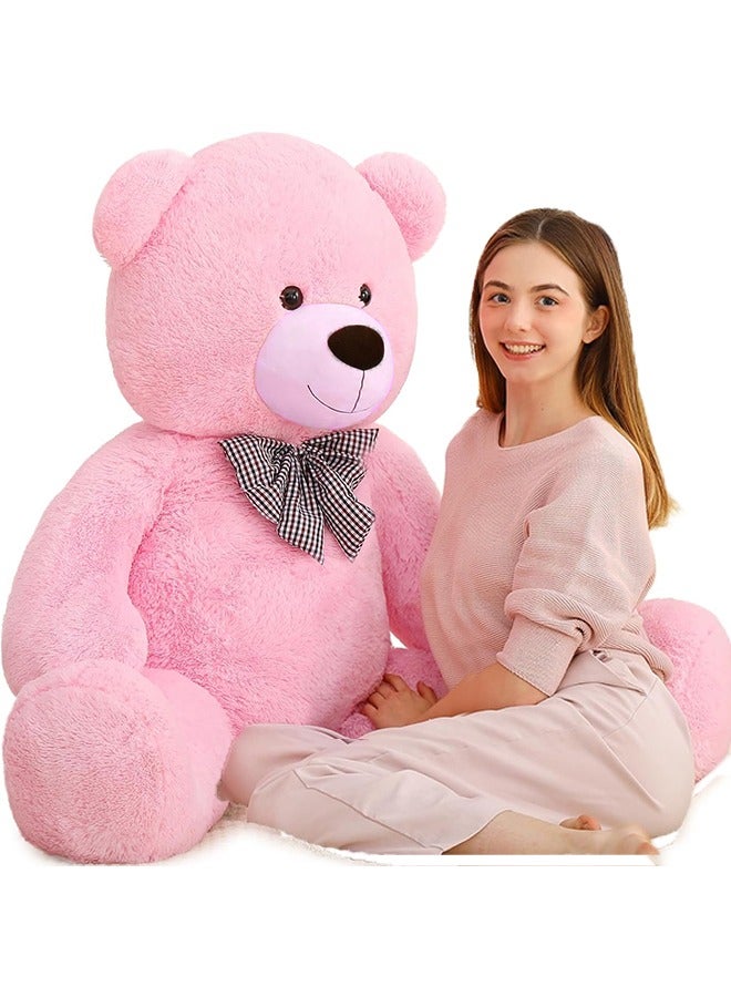 Huge Pink Stuffed Animals 100cm Life Size Cute Teddy Bears Big Giant Teddy Bear for Baby Girls Shower Decorations - Image 1