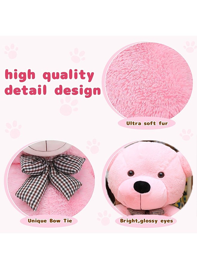 Huge Pink Stuffed Animals 100cm Life Size Cute Teddy Bears Big Giant Teddy Bear for Baby Girls Shower Decorations - Image 3