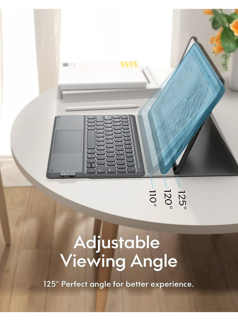 ELTRAZONE iPad Keyboard 9th Generation, Keyboard for iPad 8th Generation/7th Gen 10.2 Inch, Smart Trackpad, Detachable Wireless with Pencil Holder, Flip Stand Keyboard Case for iPad 9th/8th/7th Gen - Image 4