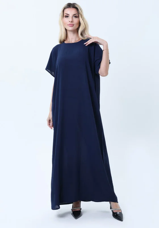 MSquare Fashion Navy Blue Women’s Under Abaya Inner Slip | Breathable And Modest Wear