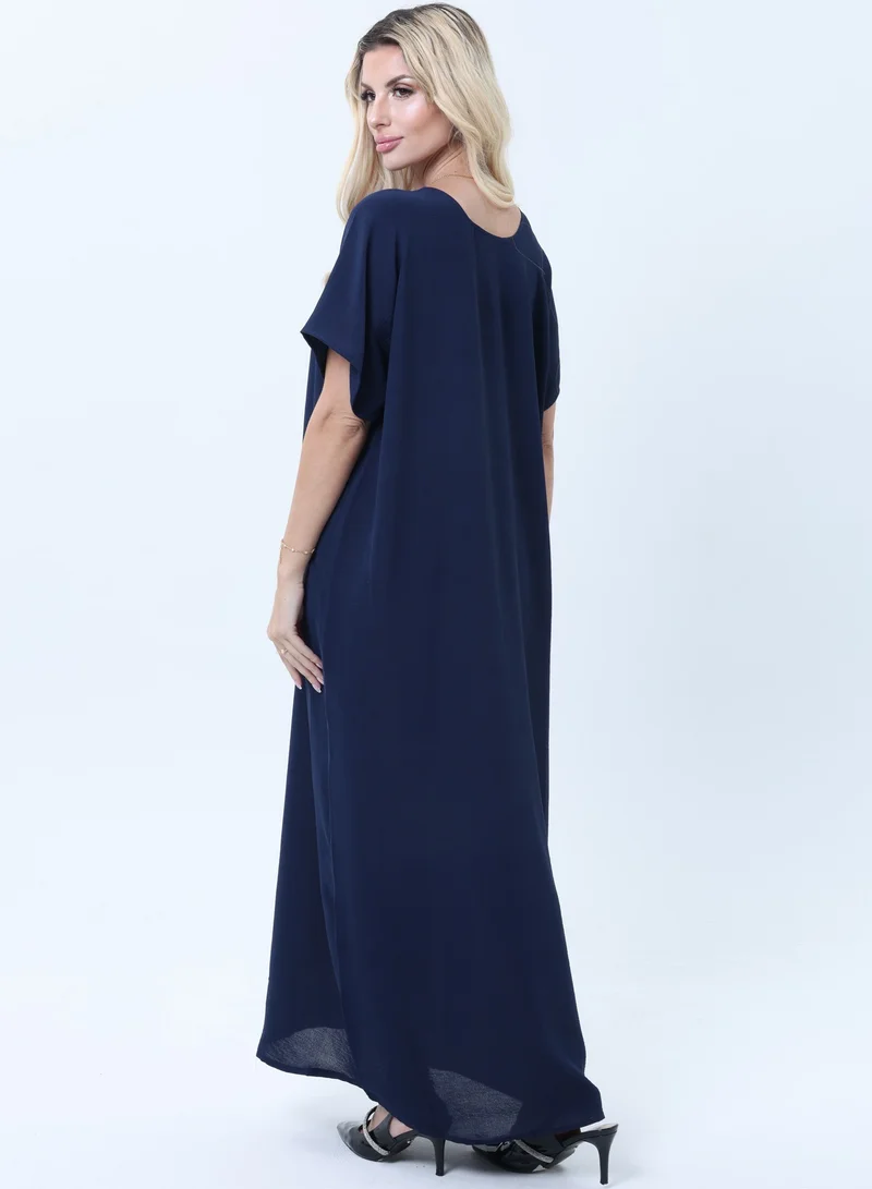 MSquare Fashion Navy Blue Women’s Under Abaya Inner Slip | Breathable And Modest Wear