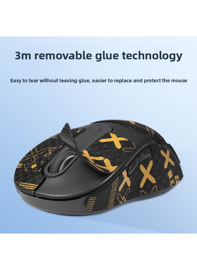 Generic - For Logitech M650L M750L Mouse Anti-slip Sticker Sweat-absorbent Printing Sticker M650l Palm Sticker Protective Film Sticker-Color:[all Inclusive] A Red Printed Mouse Sticker - Image 1