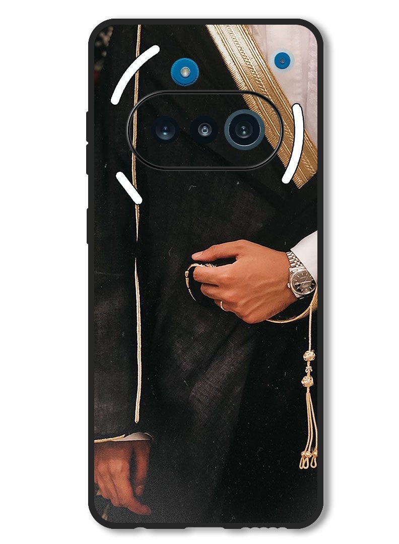 Theodor Case Compatible with Nothing Phone 3a Protection Shockproof Bumper Cover Arab Style - Image 1