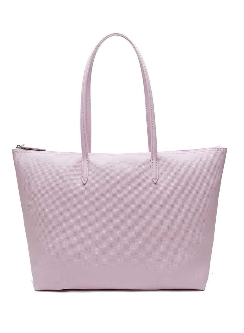 Lacoste Royal Purple Tote Bag (45x30x12cm) - Women's Elegant Handbag	PU Leather	Free Gift Wrapping - Image 3