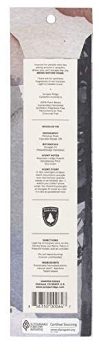 Juniper Ridge All-Natural Aromatic Campfire Incense - Long-Lasting Bamboo Sticks - Aromatherapy & Meditation Therapy - No Synthetic Fragrance - Douglas Fir - 20 Count - Image 4