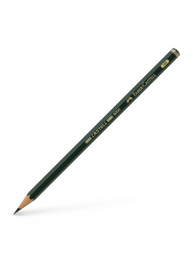 FABER-CASTELL فابر-كاستل كاستيل 9000 - أقلام رصاص خشبية (HB، أسود، مثلث)  - Image 1