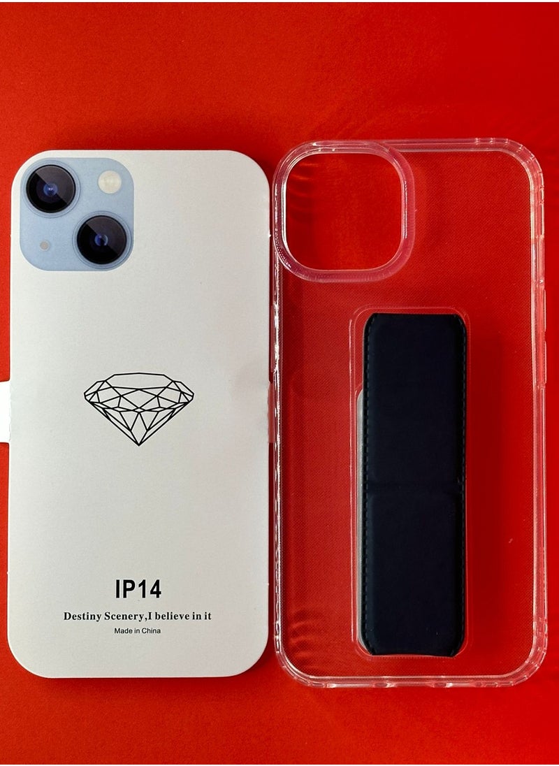 Undefined Transparent IPhone 14 Back Cover With Handle  - Image 2