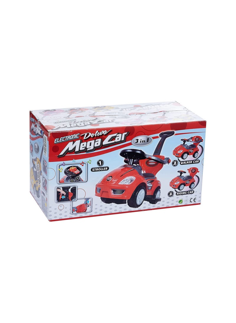 DeloPik Kids 3-in-1 Push and Pedal Car Toddler Ride On w/Handle, Horn, Music,baby ride on toys,baby scooter for 2year ，baby push car - Image 5