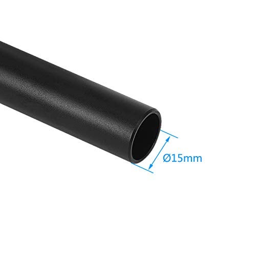 Haoge VA-PR28B 28cm 11 Inch Long Aluminum Alloy Rod 15mm Rods with M12 Thread for Camera Rail Support System Rig Shoulder Pads Monitor Mount Rod Clamp Base Mattebox Follow Focus Black, Pack of 2 - Image 5