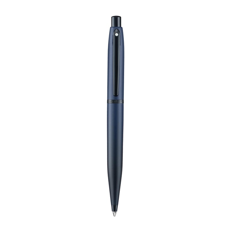 SHEAFFER قلم حبر جاف VFM | E9429 أزرق مطفي مع حواف سوداء | قلم حبر جاف فاخر - Image 5