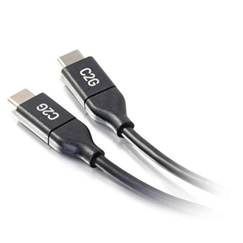 C2G USB Cable, USB 2.0 Cable, USB C to C Cable, Black, 6 Feet (1.82 Meters), Cables to Go 28828 - Image 2
