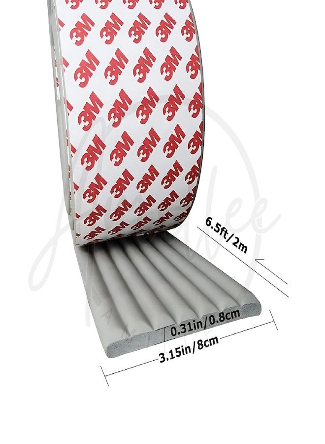 Amillee Baby Proofing Flat Edge Protector - 2 Meter Safety Strip, Furniture Adjustable Dense Edge Guard for Kids Safety, High Shock Absorbent Edges Protector, Baby Safety Products (Grey) - Image 2
