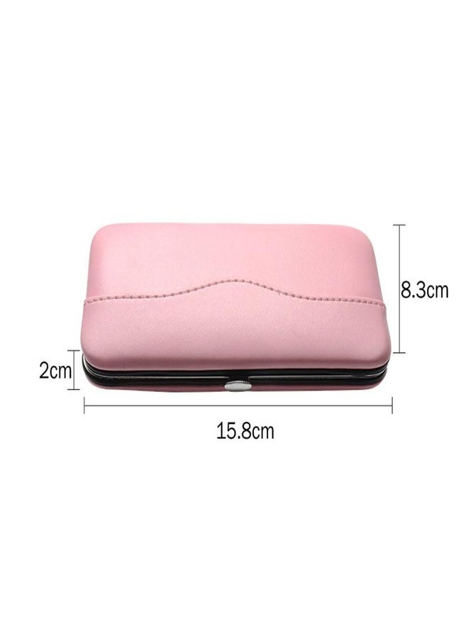 esowemsn 1PC Pink PU Leather Tweezers Storage Bag Empty Small Tweezers Case Container for Eyelash Extension Tweezer Organizer Case Eyelash Eyeliner Makeup Tool Accessories - Image 2