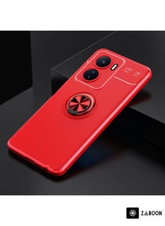 For vivo iQOO Z6 5G Metal Ring Holder TPU Phone Case(Red)