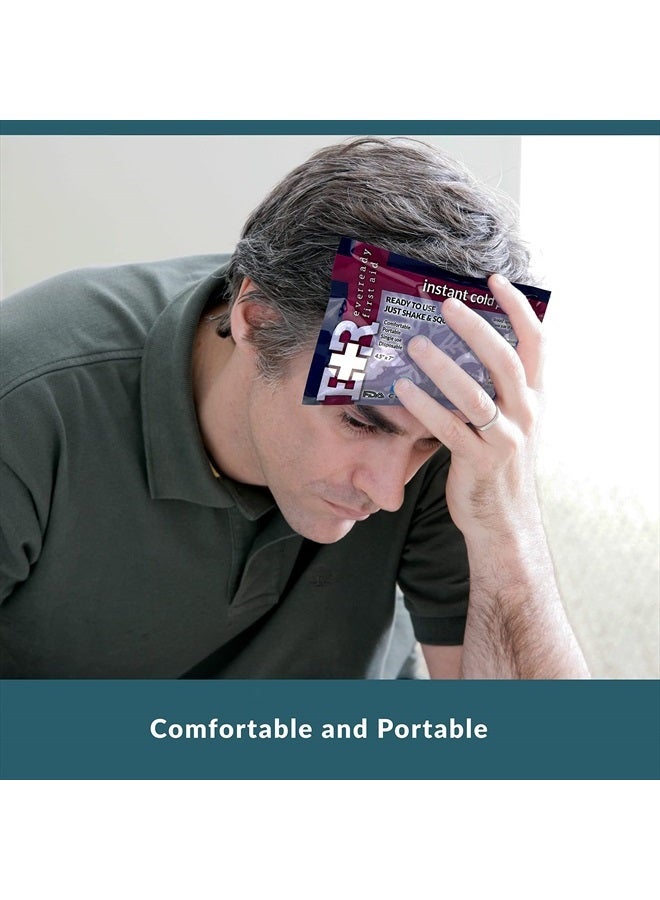 Ever Ready First Aid Disposable Cold Compress Therapy Instant Ice Pack for Injuries 4.5" x 7" - 24 Pack - Image 5