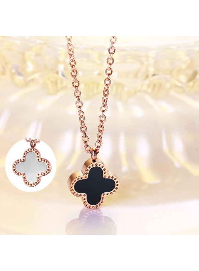 New Necklace Titanium Steel Non-fading Women's Fashion Simple Niche Design Sense Jewelry Necklace Women's All-match High Sense 