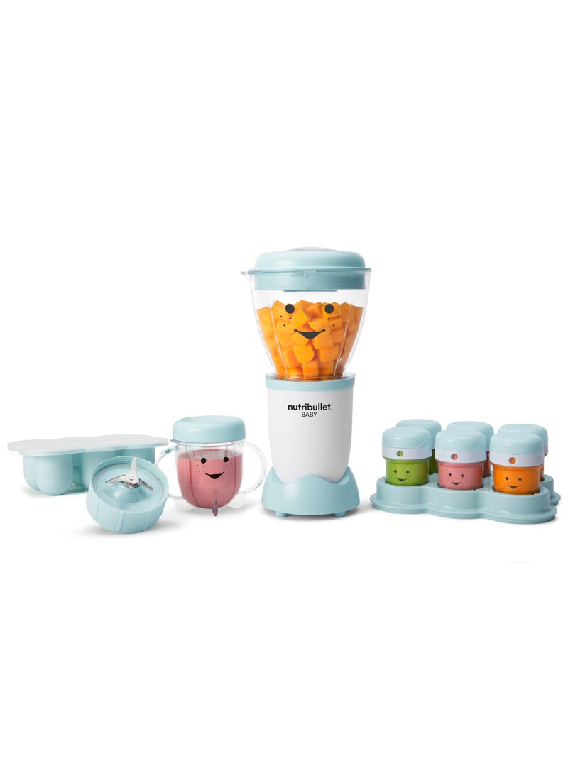 nutribullet NutriBullet NBY-50100 Baby Complete Food-Making System, 32-Oz, White, Blue, Clear  - Image 1
