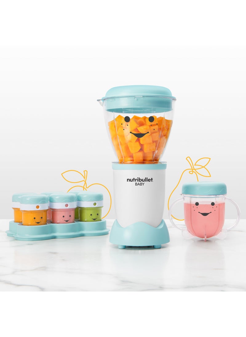 nutribullet NutriBullet NBY-50100 Baby Complete Food-Making System, 32-Oz, White, Blue, Clear  - Image 3