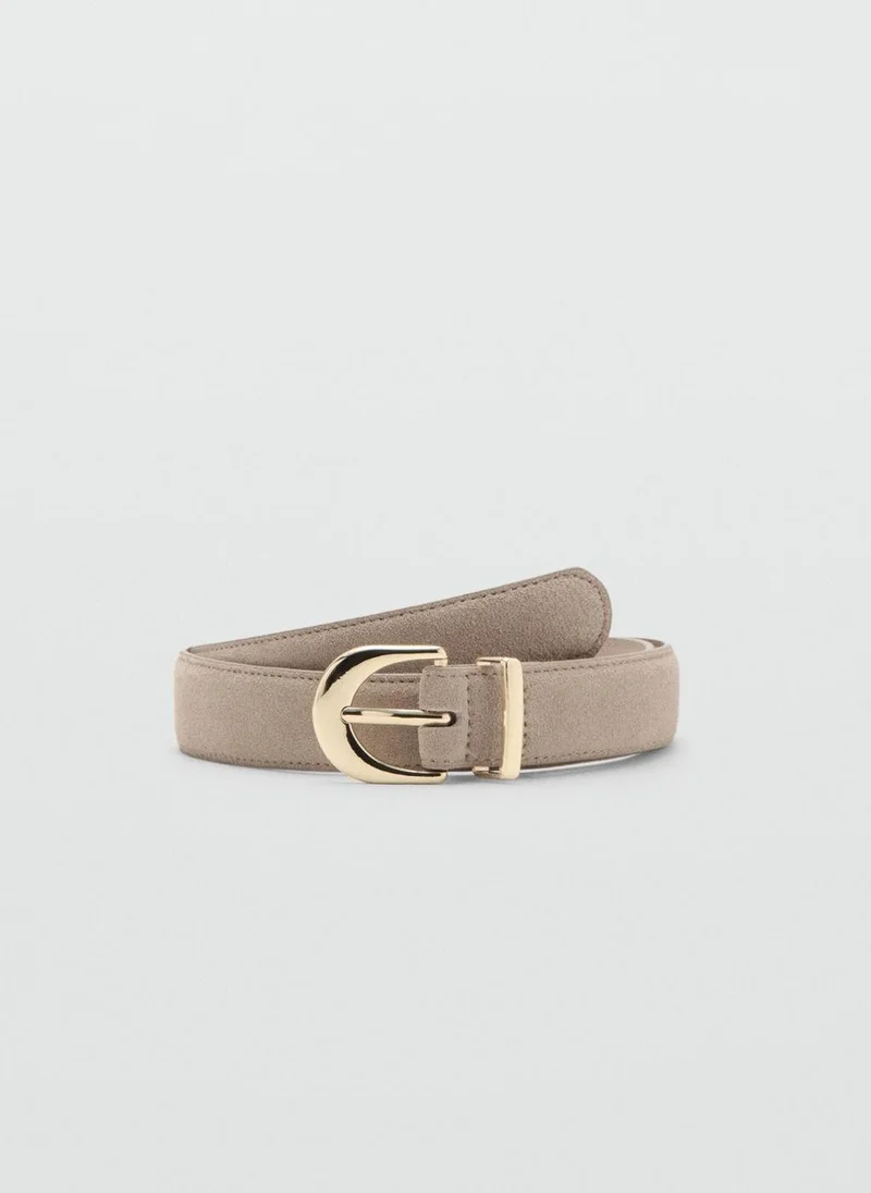 Oval buckle belt