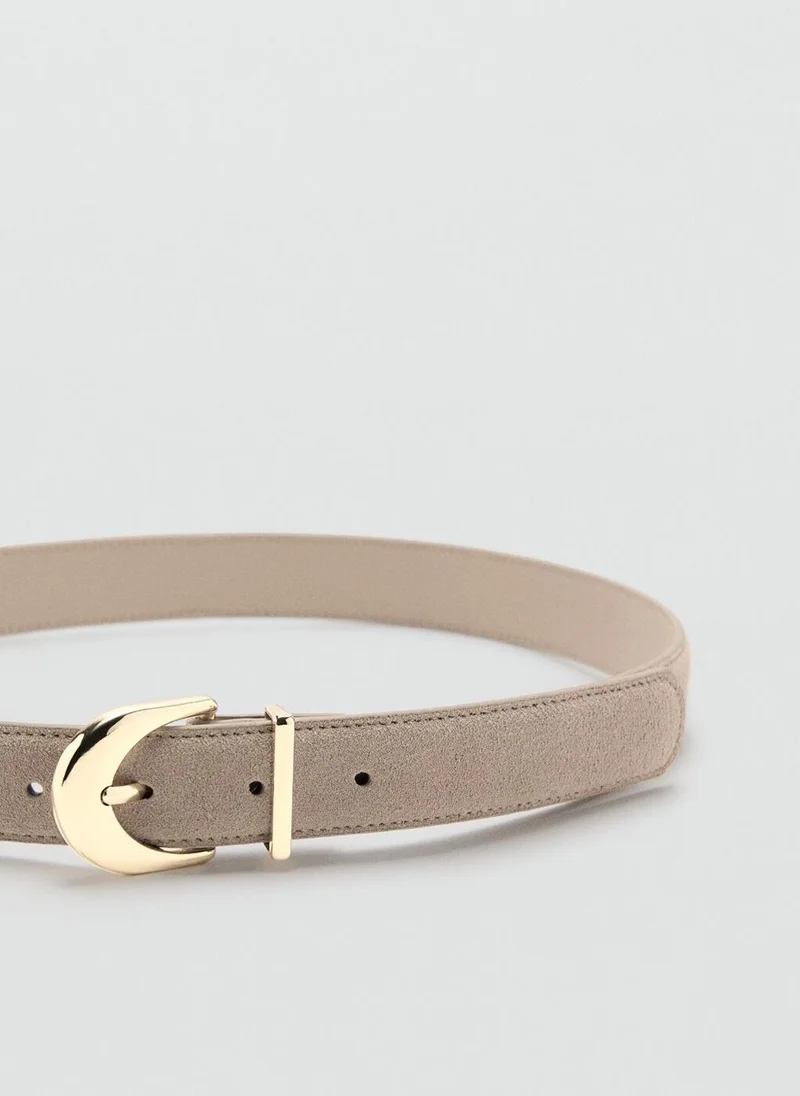 Mango  Oval buckle belt for Women | Best Price UAE