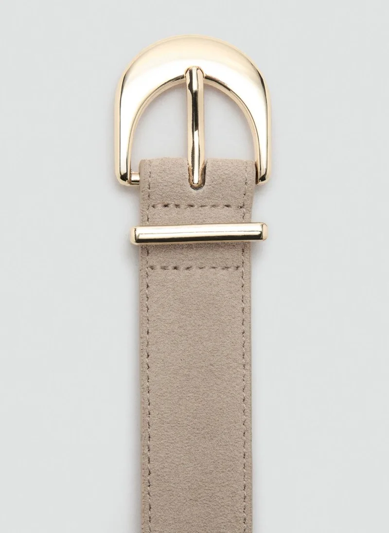 Mango  Oval buckle belt for Women | Best Price UAE