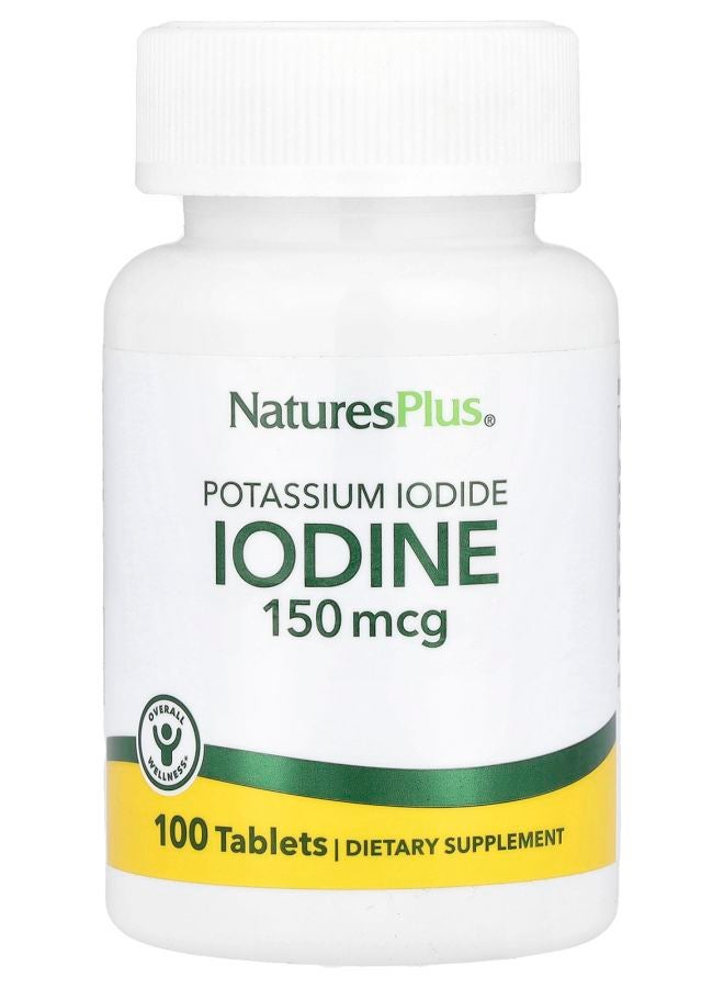 NaturesPlus يوديد البوتاسيوم 150 ميكروغرام 100 قرص
