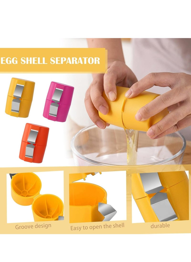 Oasisgalore - 2024 New 2-Pack Egg Shell Opener, Stainless Steel Egg Cracker, Peeler Tool for Raw, Hard-Boiled Eggs. - Image 1