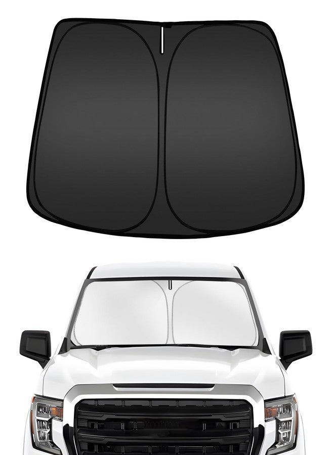 ARISMOTOR Windshield Sun Shade for GMC Sierra 1500 2500 3500 2019-2025, Custom Fit Foldable Front Window Sunshade Sun Visor Protector, Block UV Rays Keep Your Car Cooler - Image 1