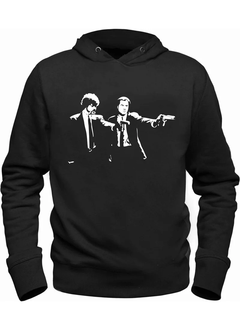 Alfa Tshirt Pulp Fiction Hooded Sweatshirt