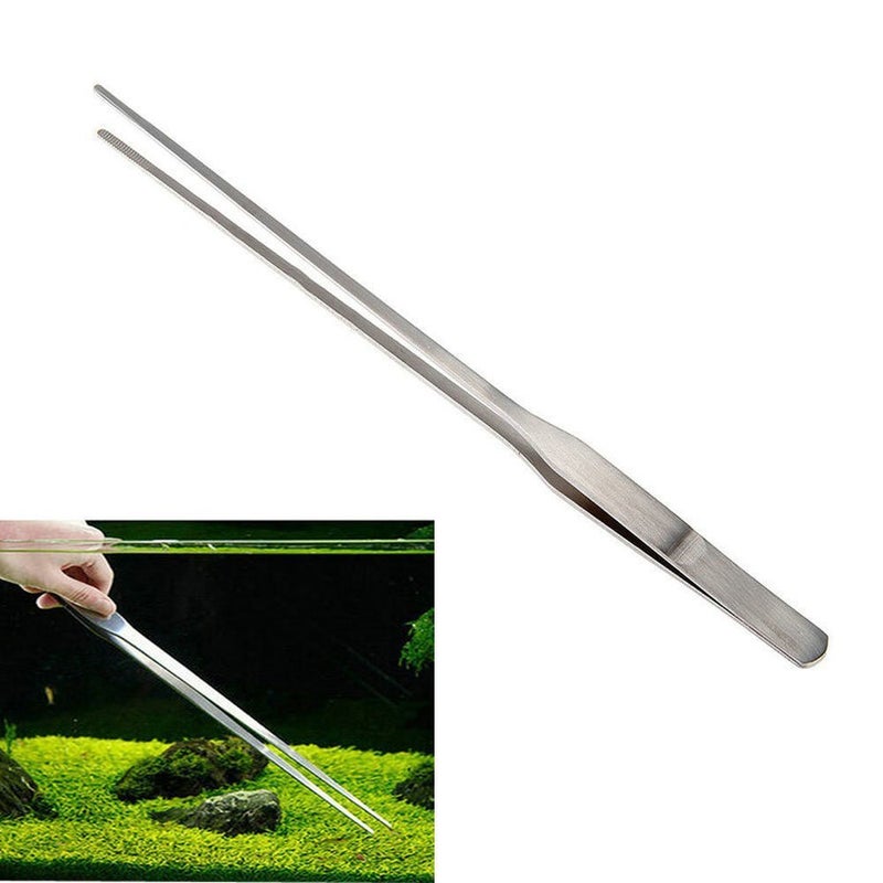 Sage Square Jumbo Size 27cm Stainless Steel Straight Tweezer/Clipper/Tong Scissor for Maintenance of Planted Aquarium or Reef Aquarium Tool Plier for Fish Tank - Image 3