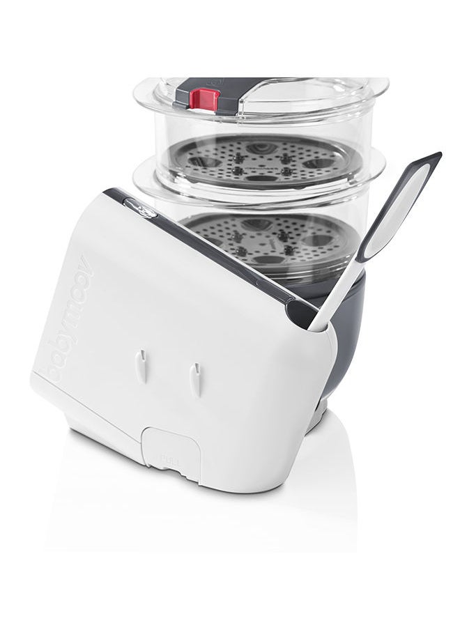 babymoov - Nutribaby (+) Food Processor And Blender Mixer - Industrial Grey, Steam Cook, Blend, Defrost, Reheat, Quick Homemade Baby Food - Xxl Capacity, 2.2L - Image 1