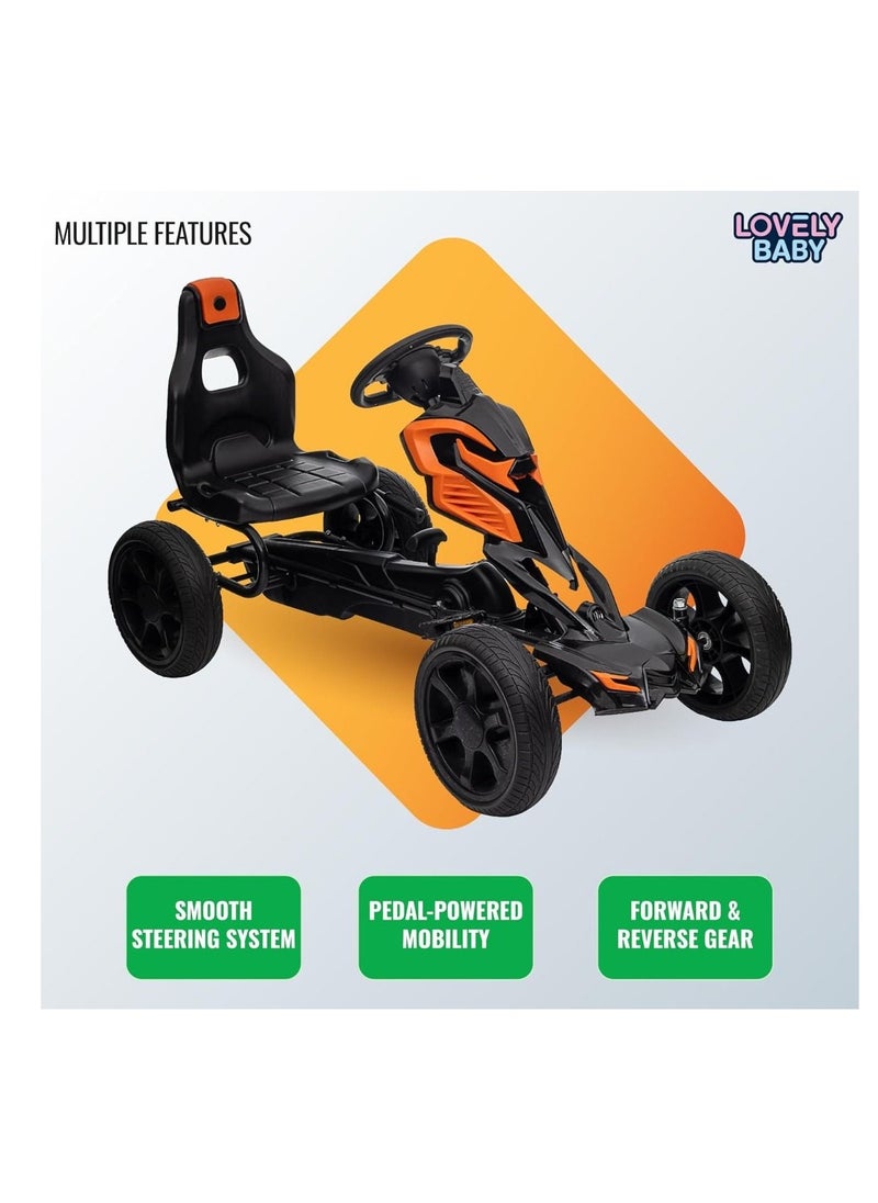 Lovely Baby Pedal Car - Black  - Image 4