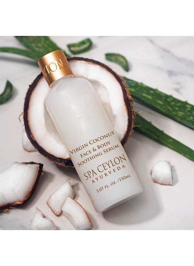 spa ceylon - Virgin Coconut Face & Body Soothing Serum | Hydrating | 100% Natural | Siliconfree | Suitable For All Skin Types - Image 1