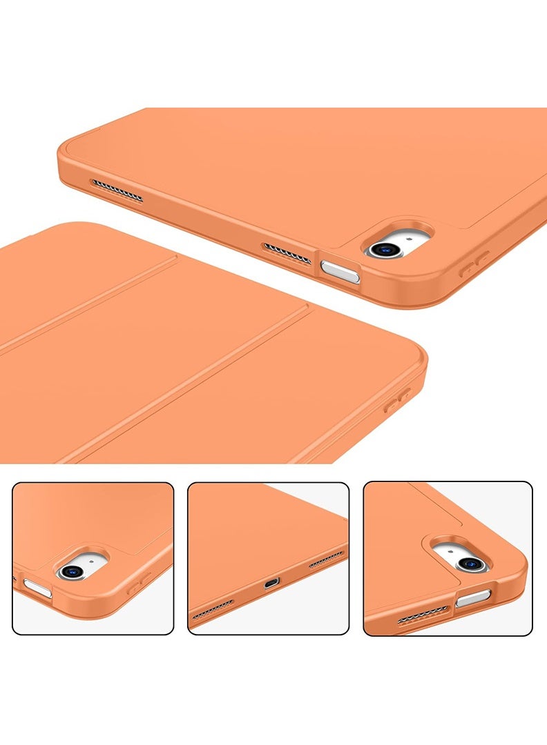 ثيودور حافظة متوافقة مع iPad (A16) الجيل الحادي عشر 11 بوصة 2025/الجيل العاشر 10.9 بوصة 2022 حافظة ذكية مع حامل أقلام، حافظة واقية مع ظهر ناعم من مادة TPU، غطاء للنوم/الاستيقاظ التلقائي، برتقالي - Image 5