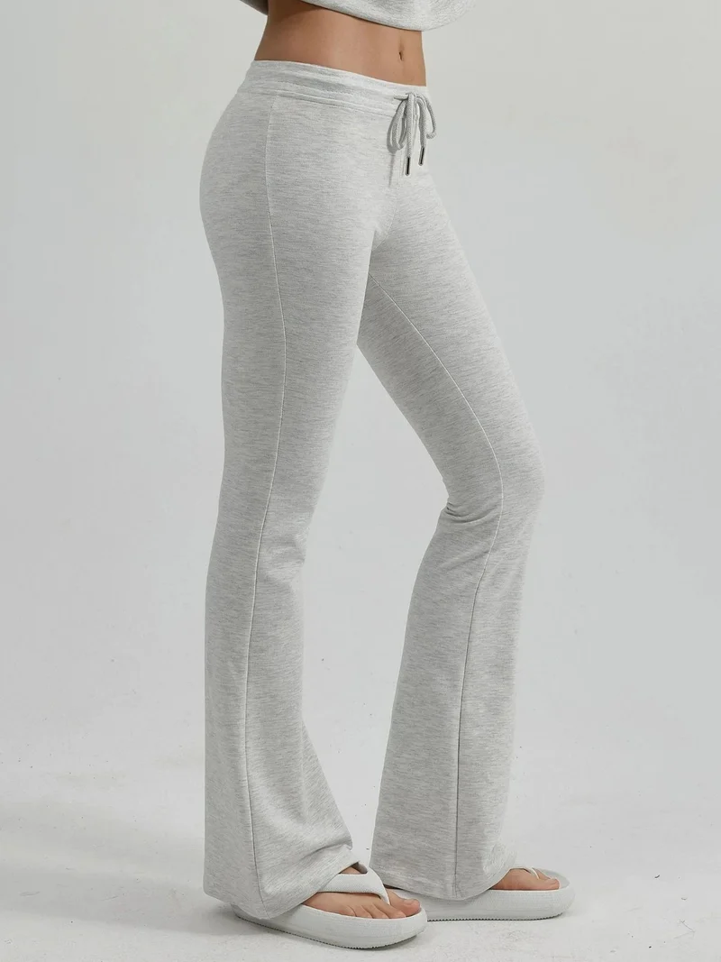 بوسيم بنطلون رياضي واسع بخصر مطاطي وحبل