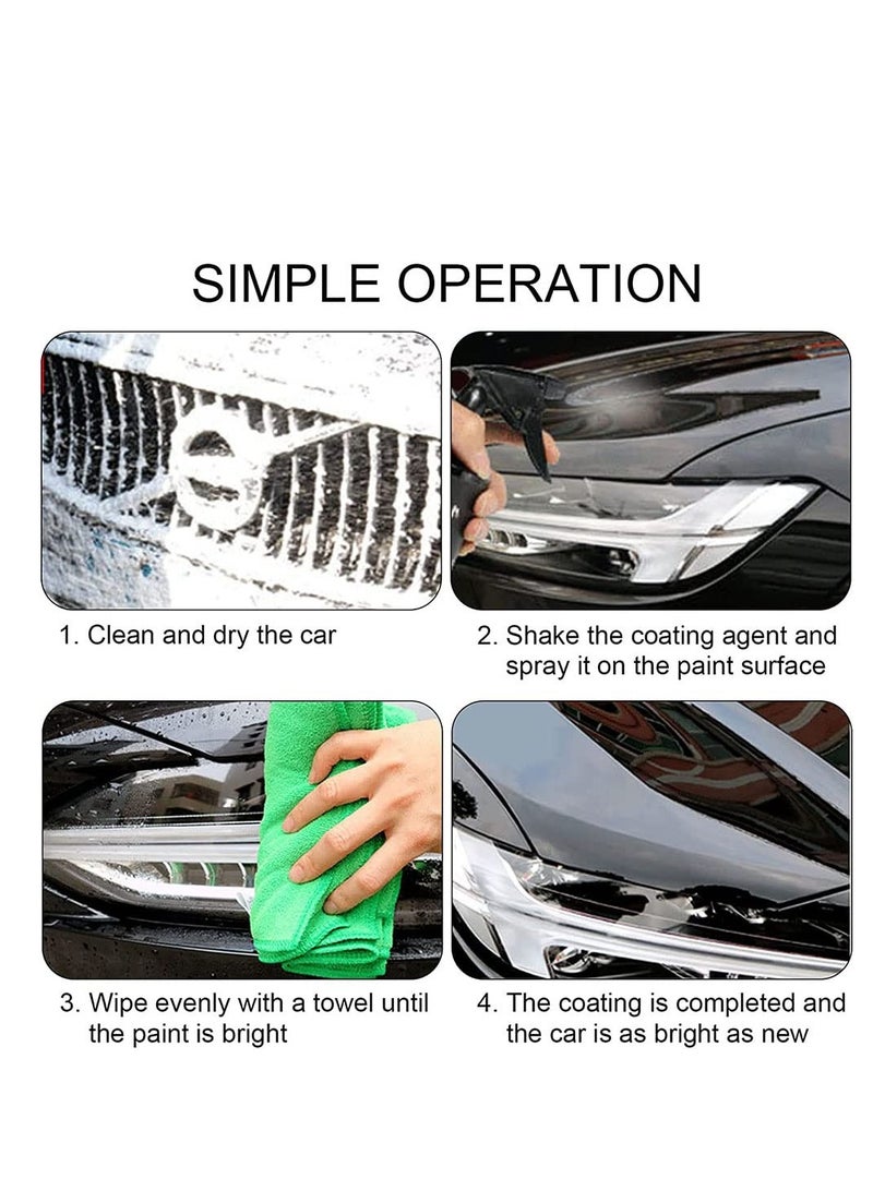 SYOSI Car Scratch Repair Nano Spray, 2 Pcs Coating Renewal Agent, Car Nano Repairing Spray, Car Coating Wax Polishing Spray, Fast Repairing Scratch Spray, for All Car Body 120ML - Image 5
