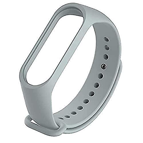 INEFABLE Mi Band 3 and 4 Straps Original for Mi Band M3 and M4 Wristband Strap Soft Silicone Adjustable Band Strap-Black-Grey-Wine-Pack of 3 - Image 3
