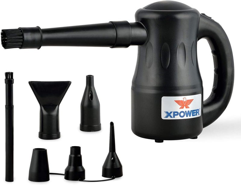 XPOWER Cyber Duster Electric Air Duster - High Performance for Dusting, Drying, and Inflating (Black, A-2) - Image 1