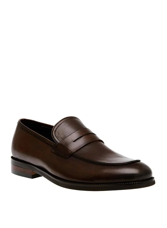 Steve Madden Pardito Brown Leather Men's Loafers
