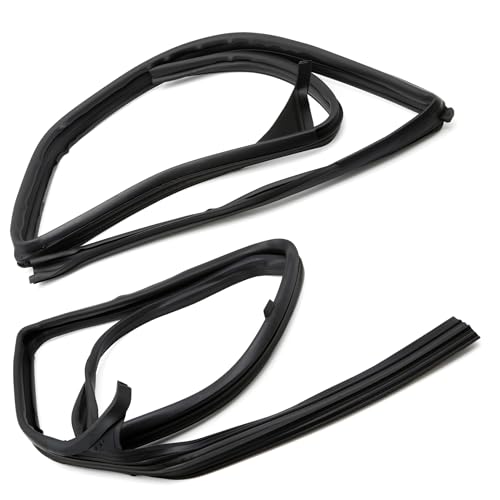 ECOMARK Front Door Glass Window Channel Run Rubber Seal Compatible withFit for Nissan D22 Frontier 1998 1999 2000 2001 2002 2003 2004 2005 Replace 80331-2S400 80330-2S400 803312S400 803302S400 - Image 1