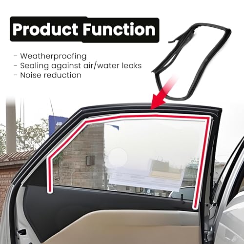 ECOMARK Front Door Glass Window Channel Run Rubber Seal Compatible withFit for Nissan D22 Frontier 1998 1999 2000 2001 2002 2003 2004 2005 Replace 80331-2S400 80330-2S400 803312S400 803302S400 - Image 4