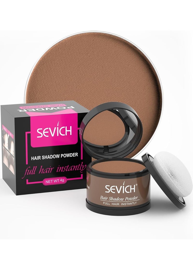 Sevich Instantly Hairline Shadow Hairline Powder Quick Cover Hair Root Concealer Eyebrows and Beard Line Hair Root Touch Up for Thinning Hairline Windproof and Sweatproof Brown - Image 1