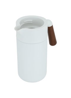 Alsaif Gallery Tara Thermos White With Wooden Handle 1.2L  - Image 3