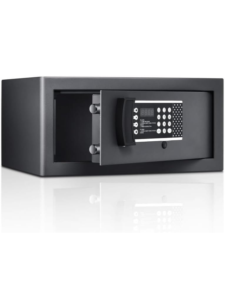 VUCATIN - Fireproof Safe Box with Key Lock Anti-Theft Digital Security Box with Programmable Keypad Security Cabinet Money Safe Lock Box for Home Hotel Office (21*43*36cm) - Image 1