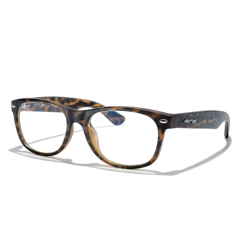 MERRY'S Polarized Unisex Shades Sunglasses for Men and Women Vintage Polarized Sun Glasses Mirror Lens (Matte Leopard Frame/Anti-blue Light Lens, 55) - Image 2