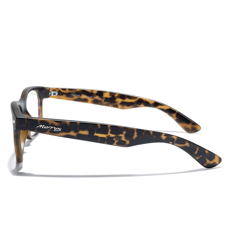MERRY'S Polarized Unisex Shades Sunglasses for Men and Women Vintage Polarized Sun Glasses Mirror Lens (Matte Leopard Frame/Anti-blue Light Lens, 55) - Image 3