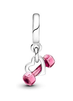 PANDORA Dumbbell & Heart Dangle Charm  - Image 2